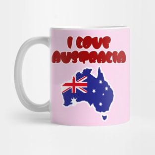 Australia Day - I Love Australia Mug